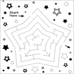 Maze - Star Clip Art