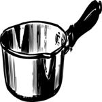 Antique Style Frying Pan Clip Art