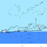 Shore Sketch Clip Art