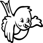 Snow Bird 2 Clip Art