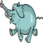 Elephant 23 Clip Art