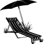 Lounge Chair & Umbrella