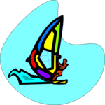 Windsurfing 07 Clip Art