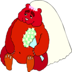 Bride - Bear Clip Art