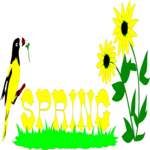 Spring Title 06 Clip Art