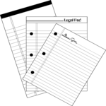 Legal Pads 3 Clip Art