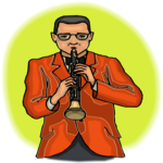 Clarinetist 3 Clip Art