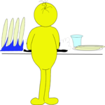 Washing Dishes 1 Clip Art