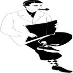 Man Smoking Pipe 1 Clip Art