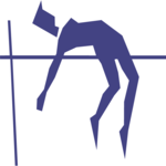 T & F - High Jump 1 Clip Art