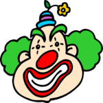 Clown Face 03 Clip Art