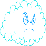 Cloud - Angry Clip Art