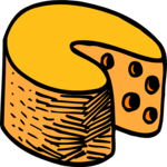 Cheese Wheel 12 Clip Art
