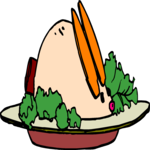 Bunny - Dinner Clip Art