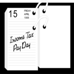 Income Tax Day Calendar Clip Art