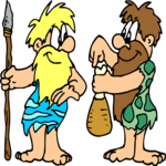 Cave Men with Food