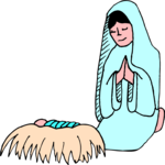 Madonna & Child 11 Clip Art