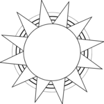 Sun 021 Clip Art