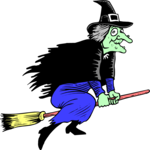 Witch Flying 19 Clip Art