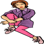 Woman Sitting 10 Clip Art