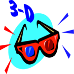 Three-D Glasses Clip Art