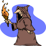 Monk with Torch