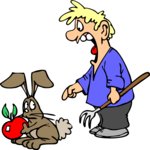 Rabbit Thief Clip Art