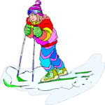 Skiing - Cross Country 13 Clip Art