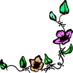 Flower Corner 08 Clip Art