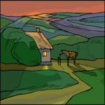 House - Ranch 2 Clip Art