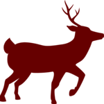 Reindeer - Silhouette Clip Art