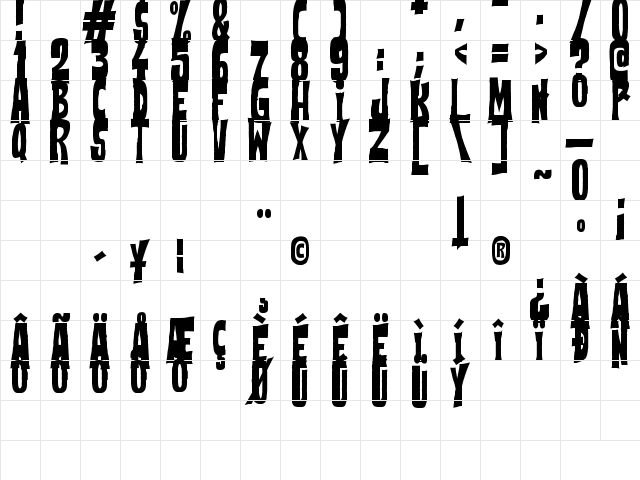 Flowers Kingdom Regular  glyph index