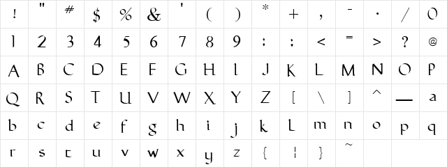 CLB-JewishHolidays-Base Regular  glyph index
