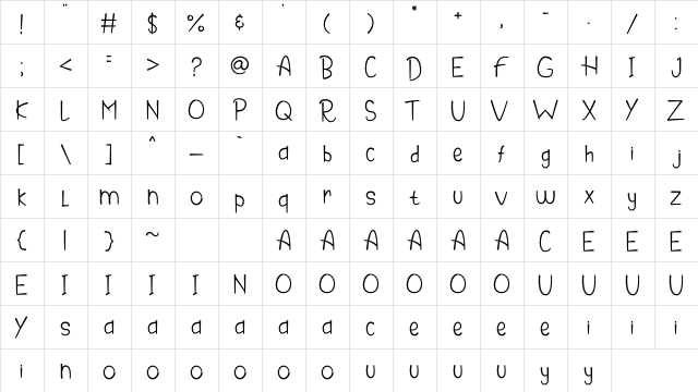 Thanksgiving Cooker Regular  glyph index