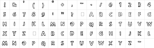 scootch over (sans) Regular  glyph index