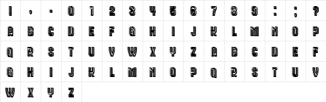 Queen Dea Regular  glyph index