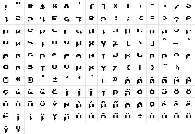 Runstop Restore Regular  glyph index
