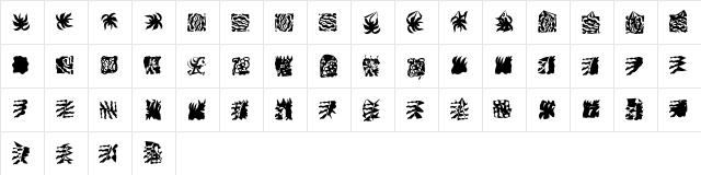 LaMorte2 Regular  glyph index