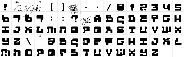 MoultiPass2 Normal  glyph index