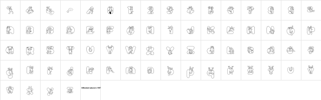 Inu mix  glyph index