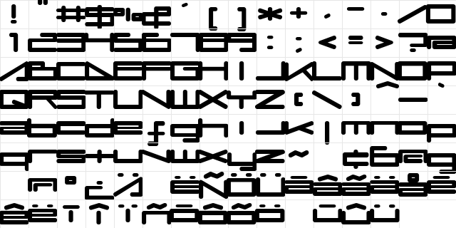 umopMedium Regular  glyph index