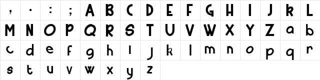 Four More Years Regular  glyph index