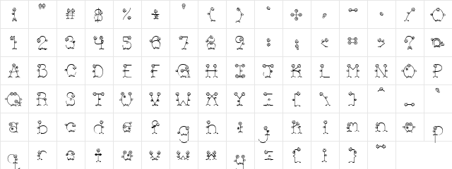 DJ Garden Regular  glyph index