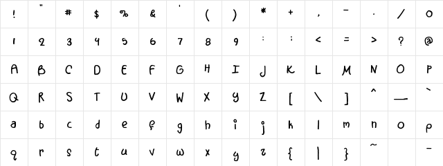 FB Fascination FB Fascination  glyph index