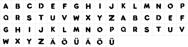 Reclaim Regular  glyph index