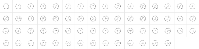 2Peas Enjoy Life Regular  glyph index