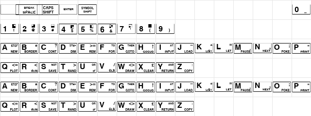 Gospel Preach Regular  glyph index