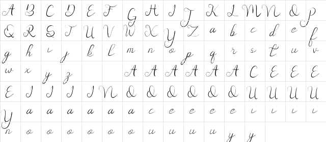 Daysave Demo Regular  glyph index