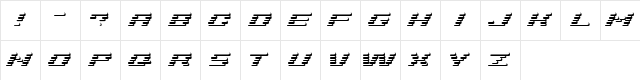 AddShade Regular  glyph index
