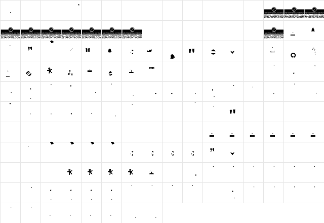 Hello Christmas Fill Trial Regular  glyph index